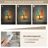Boom - Kunst - Natuur - Zonsondergang Light Box met kabel (Tafellamp) klein -USP_dimbaarNL