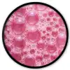 Roze - Schuim - Bubbels Fotolijst rond zonder passe partout klein -3d