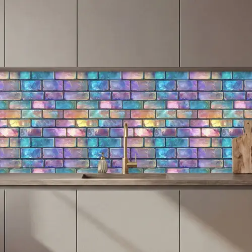 Gloed - Kleuren - Muur - Glans keuken achterwand 2 middel 871 zz_3dshopping