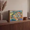 Dorp - Heuvels - Landschap - Bomen Light Box met batterij (Wandlamp) middel -sfeer2