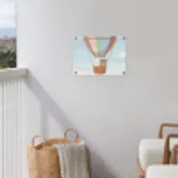 Luchtballon - Beren - Pastel tuinposter los doek klein -sfeer8