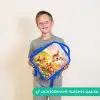 Hertje en eekhoorn in kleurrijk bloemenveld Kinderrugzak - Blauw middel -sfeer1_NL