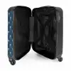 Patronen - Kleine palmbomen op blauwgrijs NBS - Handbagage koffer - Kinderen Unisex middel -binnenkant