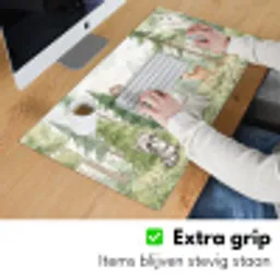 Bos - Dieren - Groen Muismat XXL klein -sfeer3