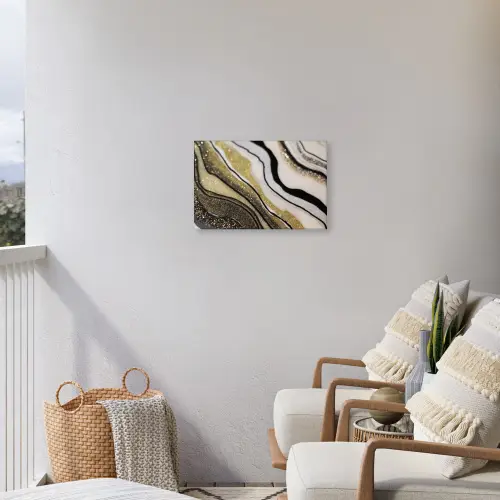 Edelsteen - Abstract - Marmer - Natuur Tuinposter op houten frame 2 cm dik klein -sfeer1