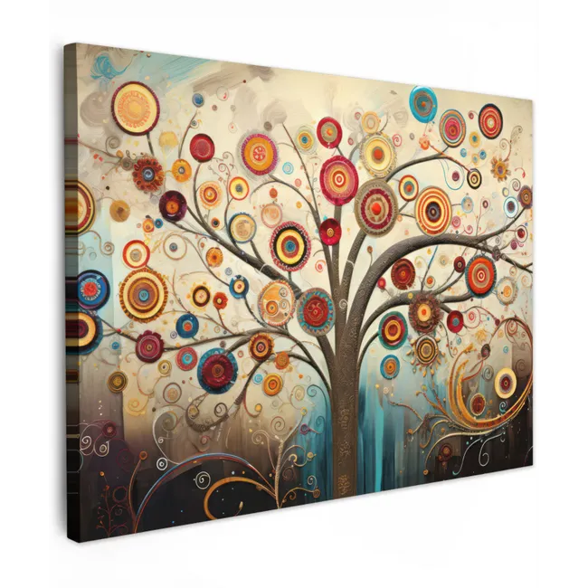 Tableau sur toile - Arbre - Arbre de vie - Couleur
