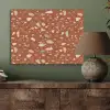 Terrazzo - Patroon - Klei PET vilt klein 837 -sfeer2