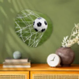 Voetbal - Goal - Net - Sport Wandcirkel Organisch Forex 3mm klein -sfeer2