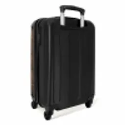 Graffiti schotse hooglander met bloemen NBS - Handbagage koffer - Unisex middel -achterkant
