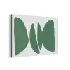 Abstract - Groen - Vormen - Modern aluminium wit klein -3d