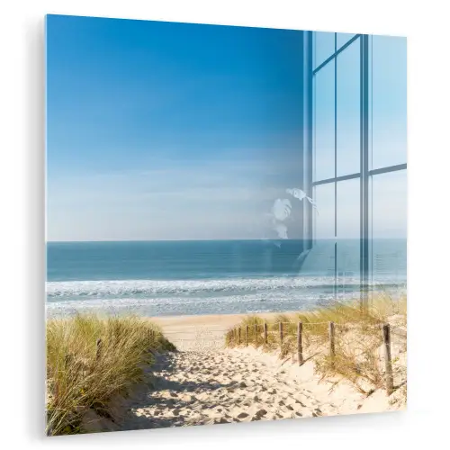 Strand - Zee - Duin - Zand - Zomer plexiglas 5mm klein -zzzproduct_nieuw