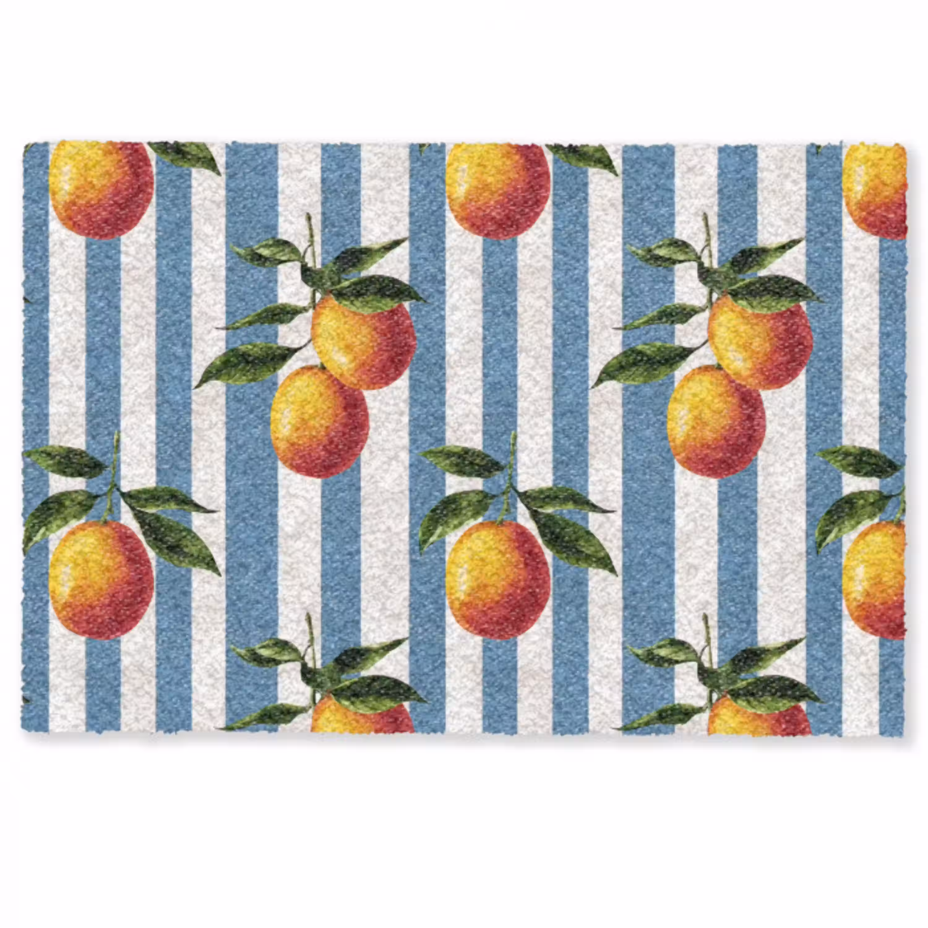 Strepen - Citroen - Blauw Deurmat klein 898 -zkaufland3d