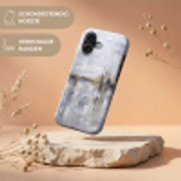 Abstract - Structuur - Goud - Grijs - Modern Toughcase MagSafe Apple iPhone 17 klein -USP_RandenV_NL