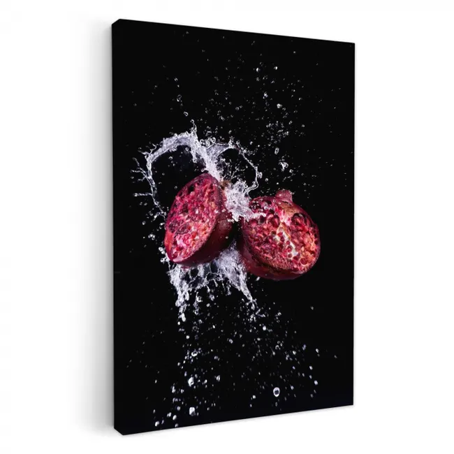 Granaatappel Explosie KitchenYeah - Keuken - Canvas klein -3d