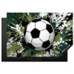 Voetbal - Verf - Spetters - Groen Inductie beschermer vinyl 3mm klein -3d