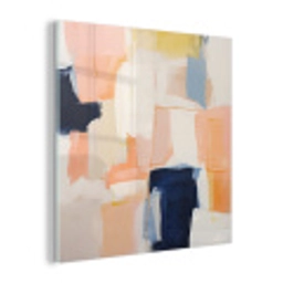 Kunst - Abstract - Roze - Pastel plexiglas 5mm klein -z3d