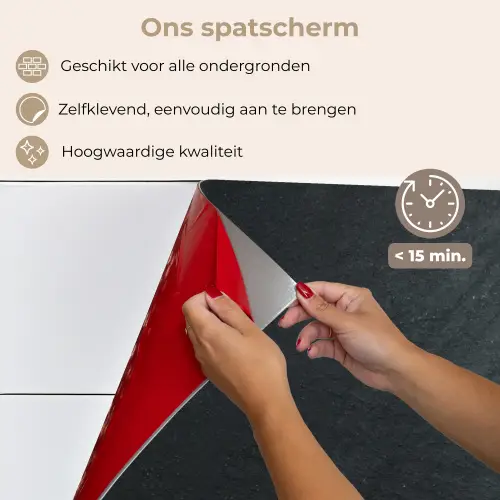 Orchidee - Bloemen - Roze - Flora keuken achterwand spatscherm klein -spatscherm_NL