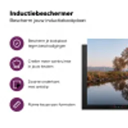 Bomen - Reflectie - Water - Zonsopgang - Serene Inductie beschermer vinyl 3mm klein -zzzzzzz-cc-usp
