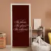 She plans she glows she achieves - Rood - Cursief deurposter klein -sfeer1