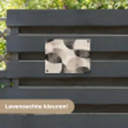 Grillige vormen - Subtiele overgangen - Dynamisch tuinposter los doek klein -sfeer3