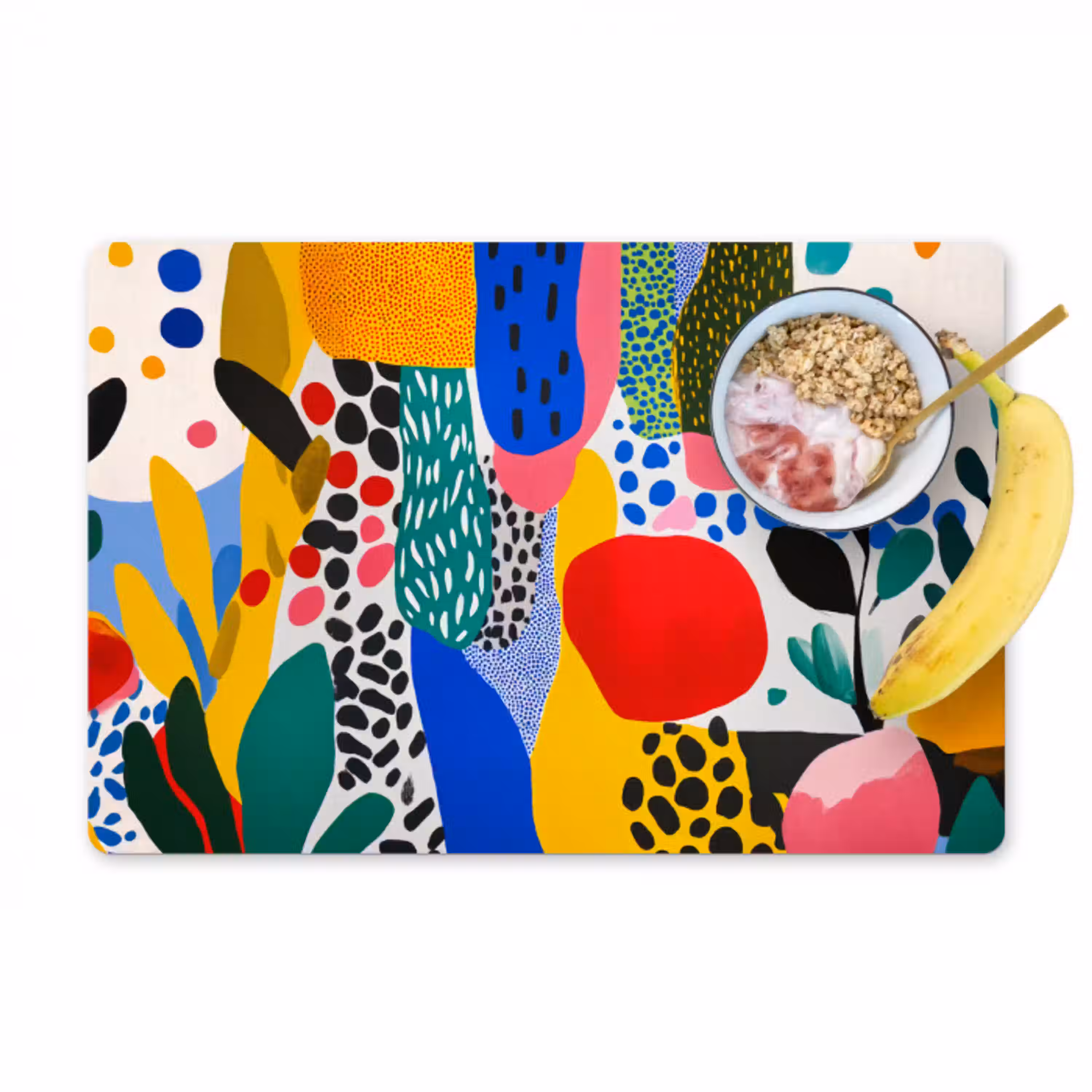 Stippen - Vormen - Modern - Kleuren Placemat vinyl groot -zzzproduct_Kitchenyeah-website