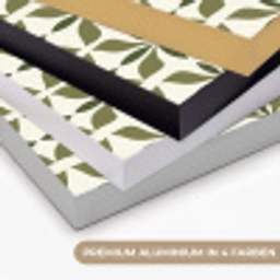 Botanisch - Retro - Groen Textielframe zwart klein 947 -USP_kleurenDE