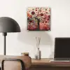 Levensboom - Bloemen - Roze - Hippie - Kunst plexiglas 5mm klein -sfeer6