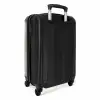 Vergrijsde beige tint NBS - Handbagage koffer - Kinderen Unisex middel -achterkant