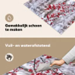 Bessen - Takken - Sneeuw - Winter - Kleurrijk Inductie beschemer met haakjes klein -ky-schoon-nl