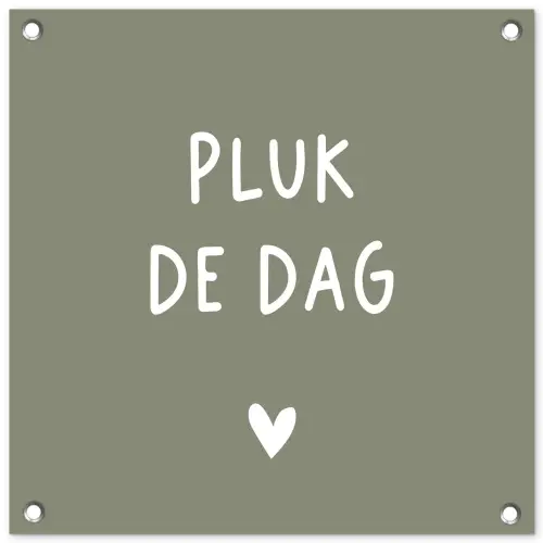 plukdedag-groen tuinposter los doek klein -3d
