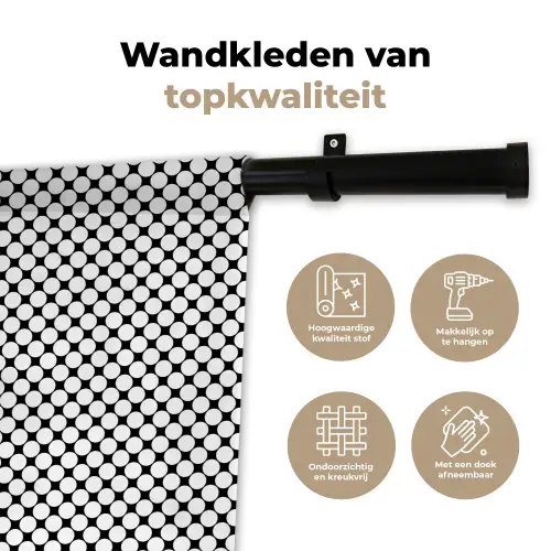 Patroon - Lijn - Design - Kleur Wandkleed katoen klein 269 -sfeer2