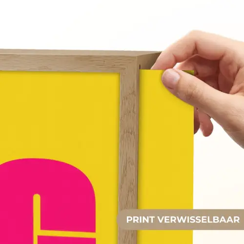 Dream big - Geel - Roze Light Box met batterij (Wandlamp) middel -USP_websiteprintNL