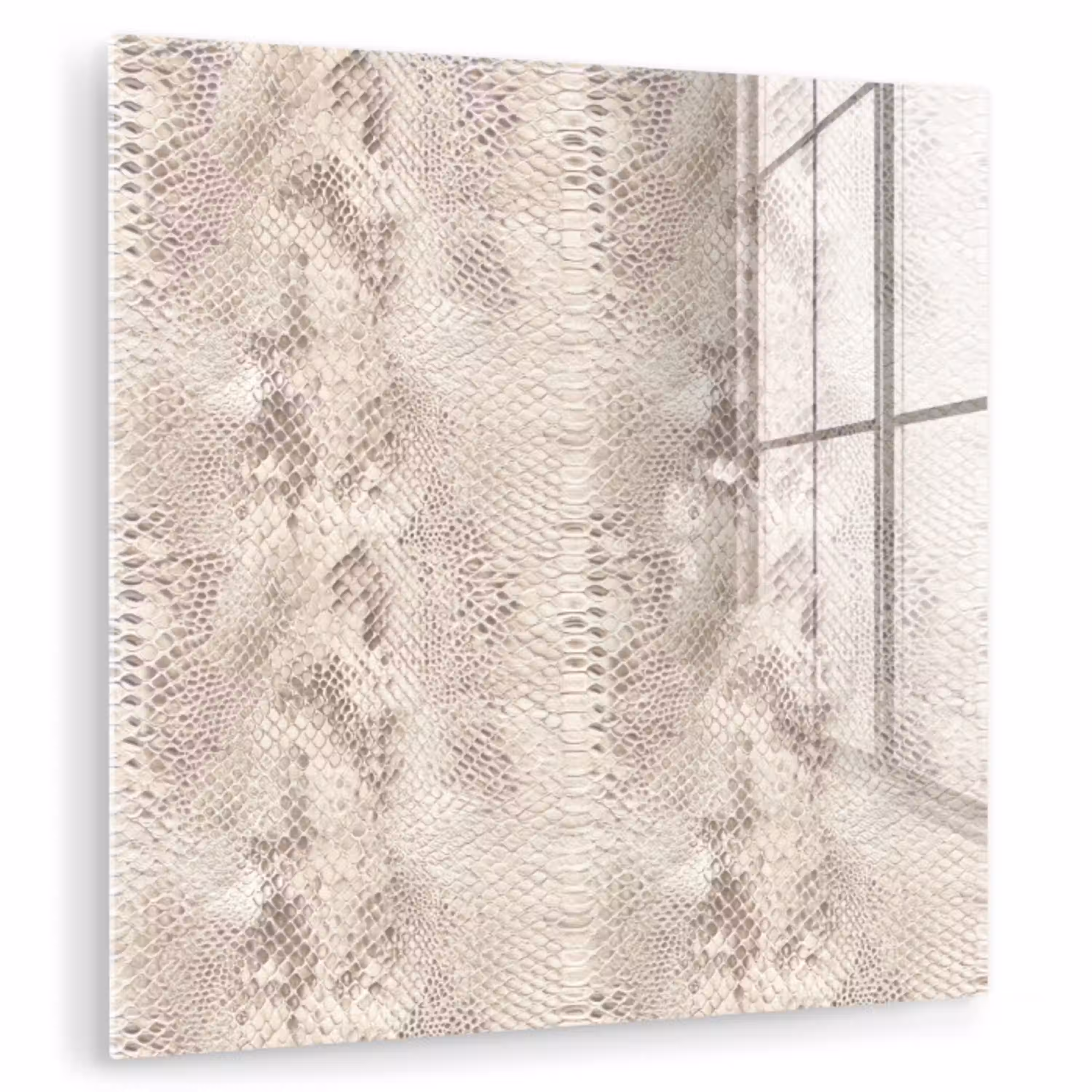 Slang - Patroon - Beige plexiglas 5mm klein 11 -zzzproduct_nieuw