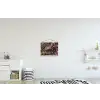 Marmer - Gold - Steen - Abstract textielposter latten blank klein -kinderkamer