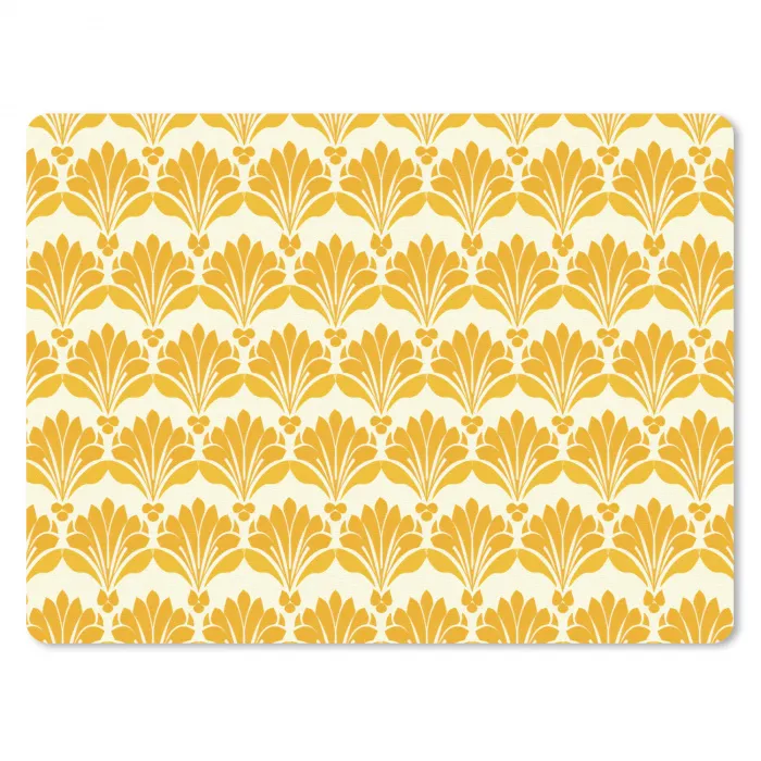 Patroon - Motief - Geel muismat rubber klein 262 -3d