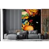 Fastfood - Graffiti - Hamburger - Eten - Modern fotobehang vinyl groot -bank