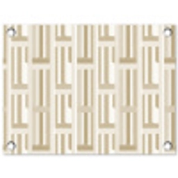Modern - Geometrisch - Beige tuinposter los doek klein 239 -3d
