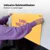 Love yourself - Roze - Geel Inductie beschemer met haakjes klein -ky-ophangen-de