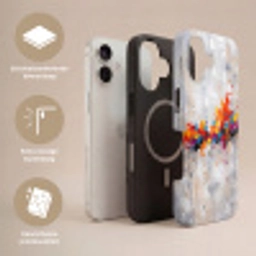 Abstract - Schilderij - Kleurrijk - Dynamisch Toughcase MagSafe Apple iPhone 17 klein -USP_Lagen_NL