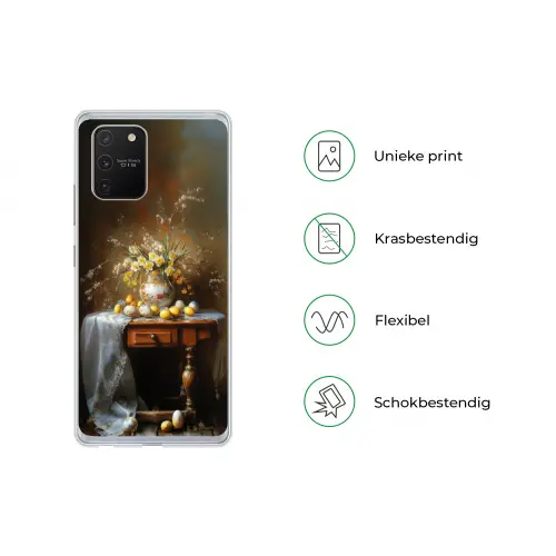 Paaseieren - Stilleven - Vaas Telefoonhoesje Samsung Galaxy S10 Lite klein -specsS10Lite