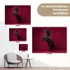 Hengst - Steigert - Rood tuinposter los doek klein -Xsfeer9_DE