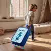 Blije Bronto Kinderkoffer - Blauw klein -sfeer1