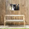 Panter - Zwart - Abstract - Verfstreken Tuinposter op houten frame 2 cm dik klein -sfeer4