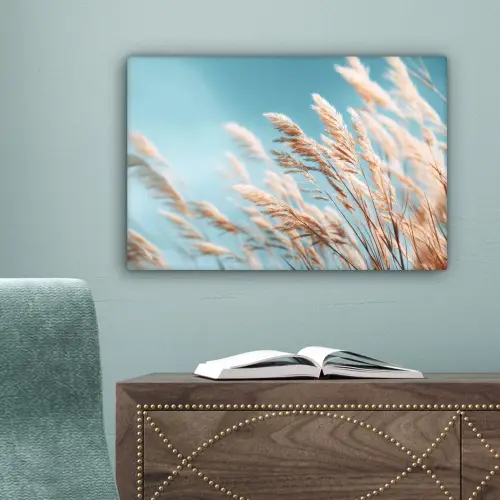 Siergras - Wind - Lichtbruin canvas 2cm klein -sfeer4