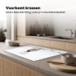 Rendier - Gewei - Sneeuw - Winter Inductie beschermer vinyl 3mm klein -sfeer1