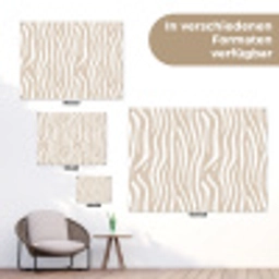 Abstract - Zebra - Beige tuinposter los doek klein 239 -Xsfeer9_DE