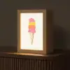 Schepijs - Hoorntje - Illustratie - Minimalistisch Light Box met kabel (Tafellamp) klein -z3d_website