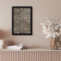 Zebra - Klassiek - Zwart fotolijst zwart zonder passe partout klein 224 -sfeer5
