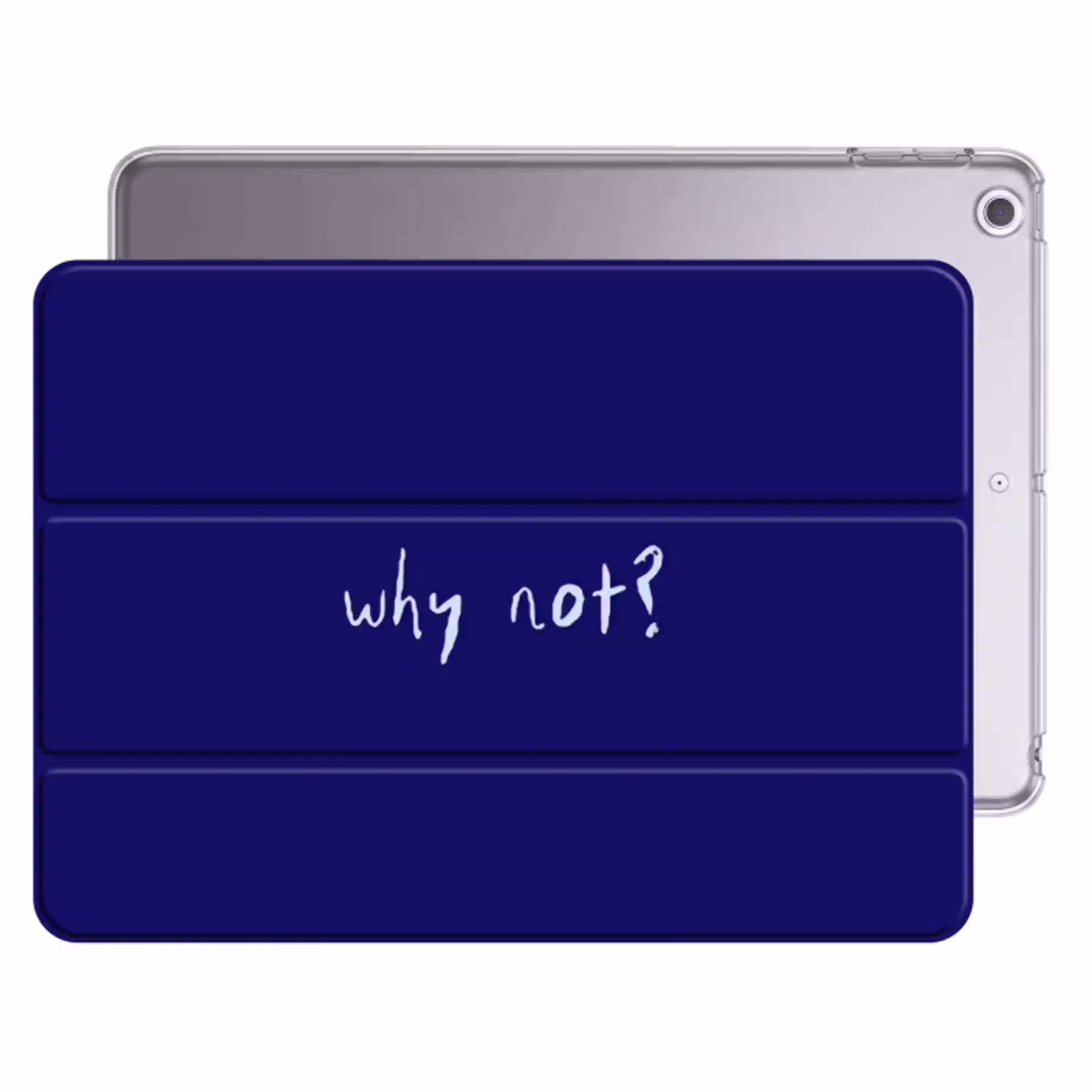 Why not - Blauw - Handgeschreven Apple iPad 2017 middel -threedimensional_3d_global