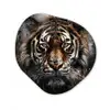 Tijger - Dieren - Portret - Luxe - Zwart Wandcirkel Organisch Forex 3mm klein -3d
